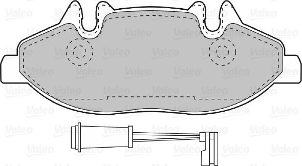 Valeo 598764 - Тормозные колодки, дисковые, комплект autospares.lv