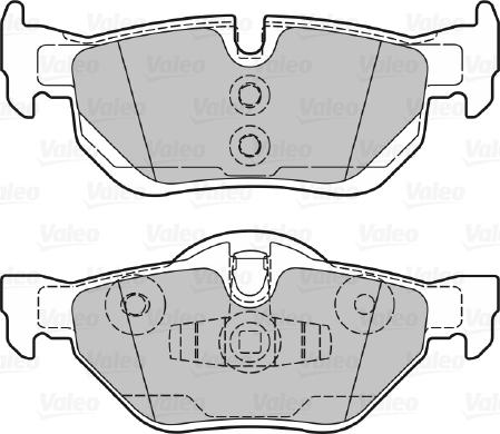 Valeo 598703 - Тормозные колодки, дисковые, комплект autospares.lv