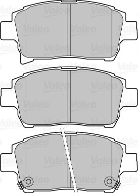 Valeo 670737 - Тормозные колодки, дисковые, комплект autospares.lv