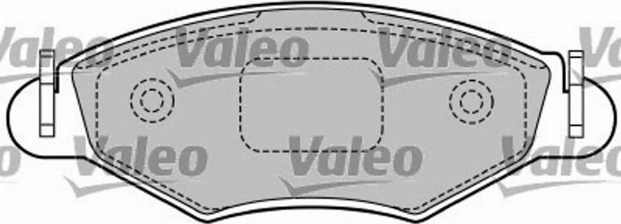 Valeo 597492 - Тормозные колодки, дисковые, комплект autospares.lv