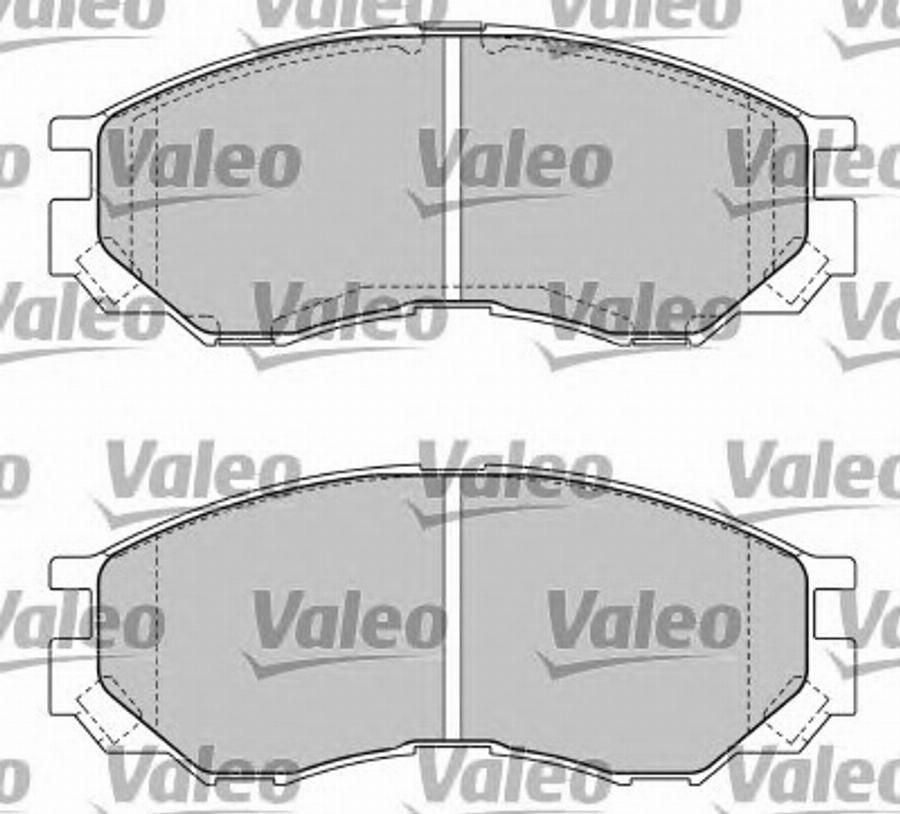 Valeo 597476 - Тормозные колодки, дисковые, комплект autospares.lv