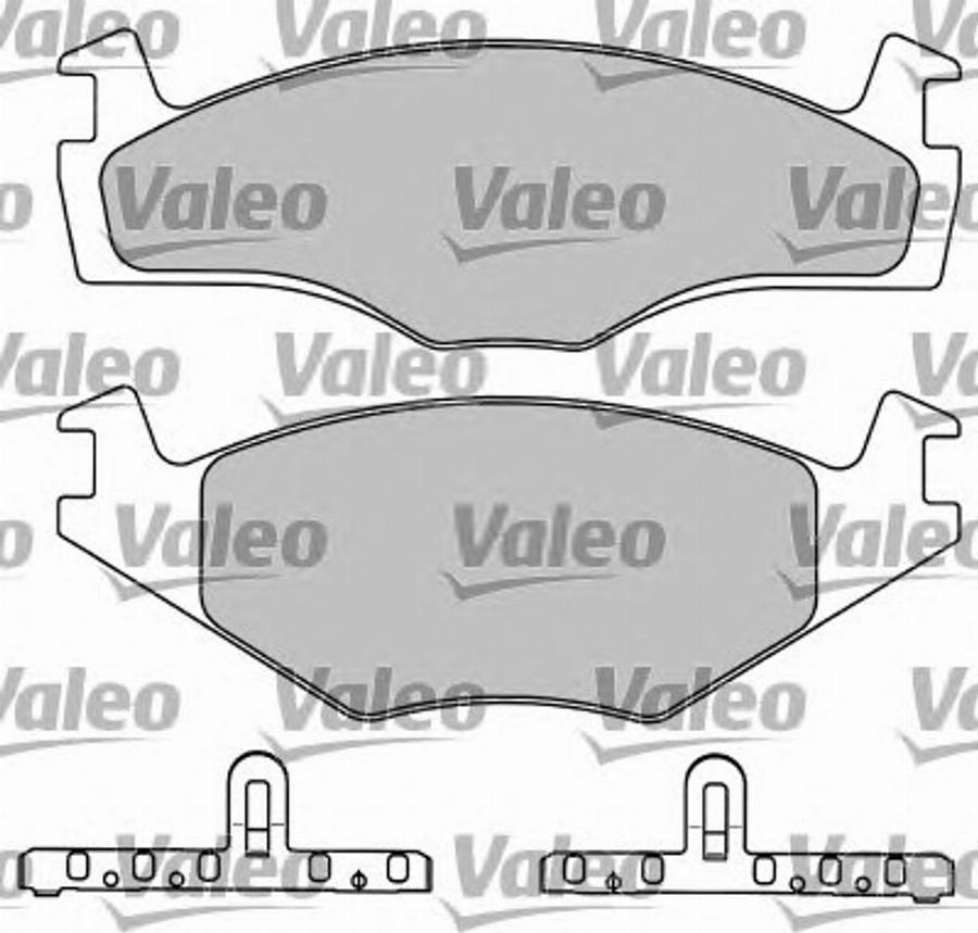 Valeo 597046 - Тормозные колодки, дисковые, комплект autospares.lv