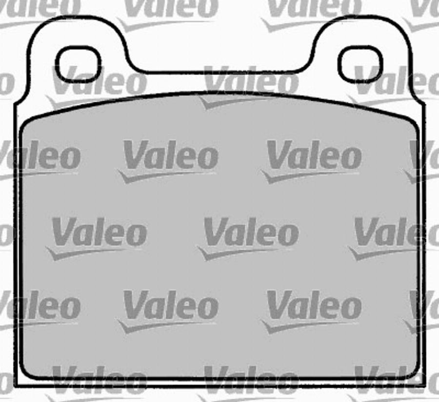 Valeo 597001 - Тормозные колодки, дисковые, комплект autospares.lv