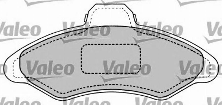 Valeo 597103 - Тормозные колодки, дисковые, комплект autospares.lv