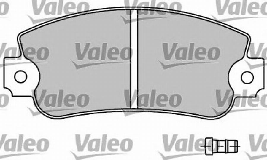 Valeo 597180 - Тормозные колодки, дисковые, комплект autospares.lv