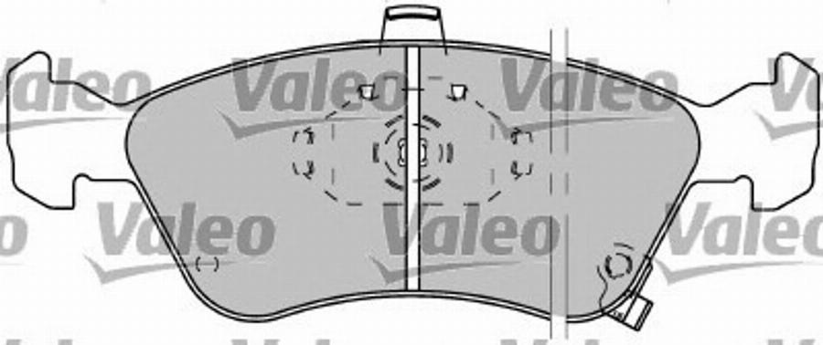 Valeo 597304 - Тормозные колодки, дисковые, комплект autospares.lv