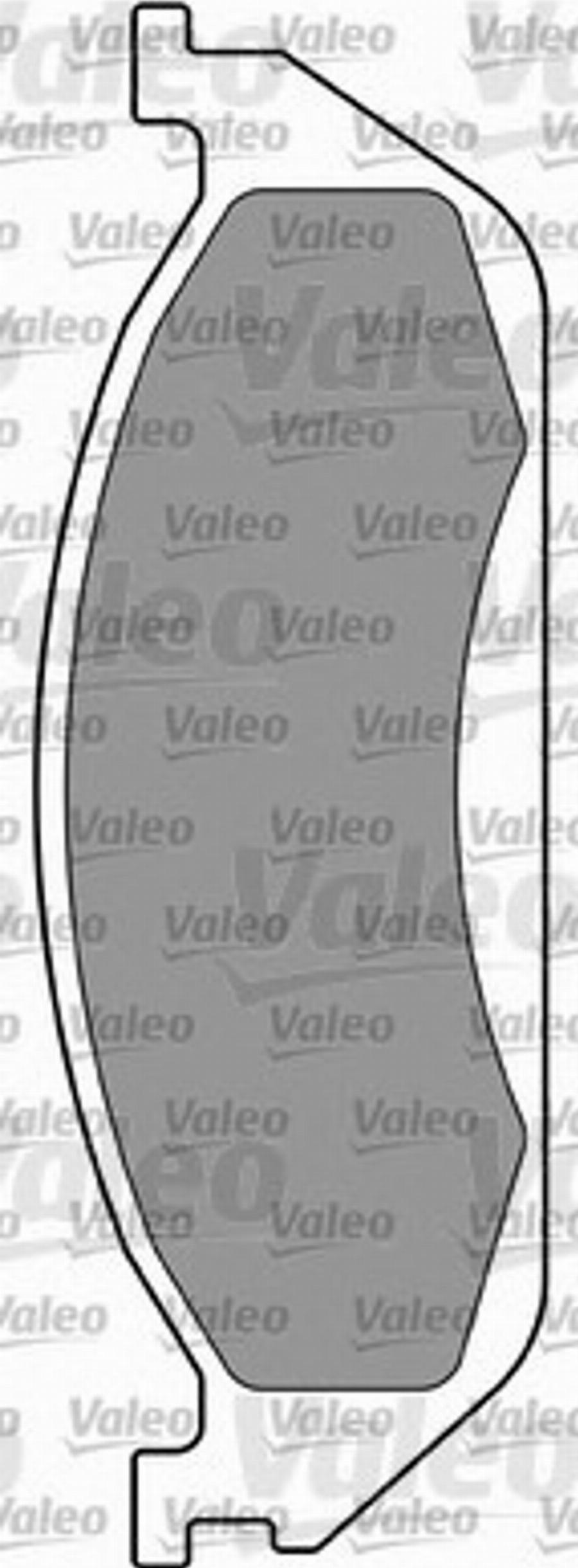 Valeo 597316 - Тормозные колодки, дисковые, комплект autospares.lv