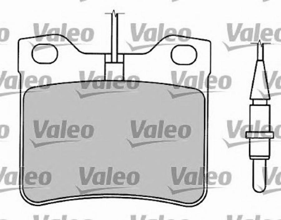 Valeo 597243 - Тормозные колодки, дисковые, комплект autospares.lv