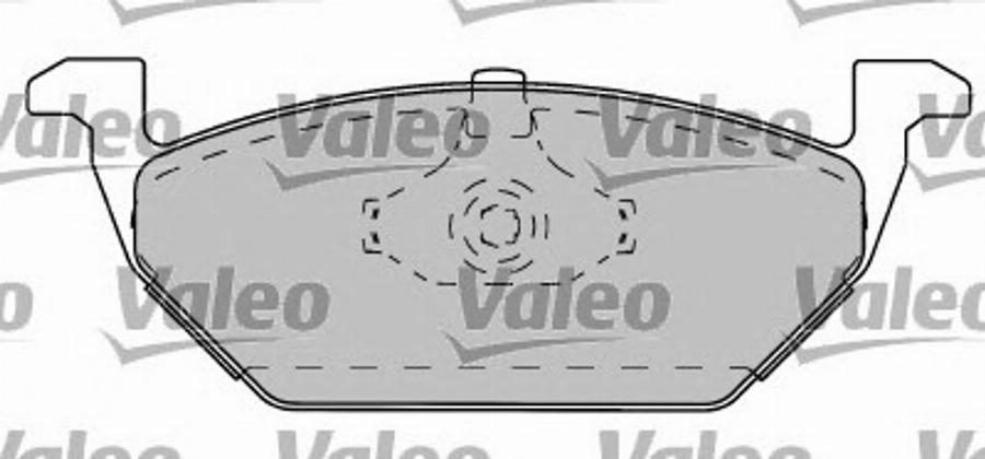 Valeo 597282 - Тормозные колодки, дисковые, комплект autospares.lv