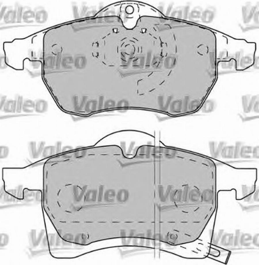 Valeo 540945 - Тормозные колодки, дисковые, комплект autospares.lv