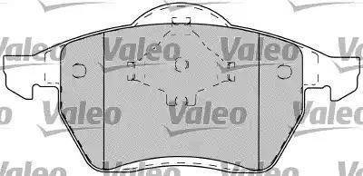 Valeo 598401 - Тормозные колодки, дисковые, комплект autospares.lv