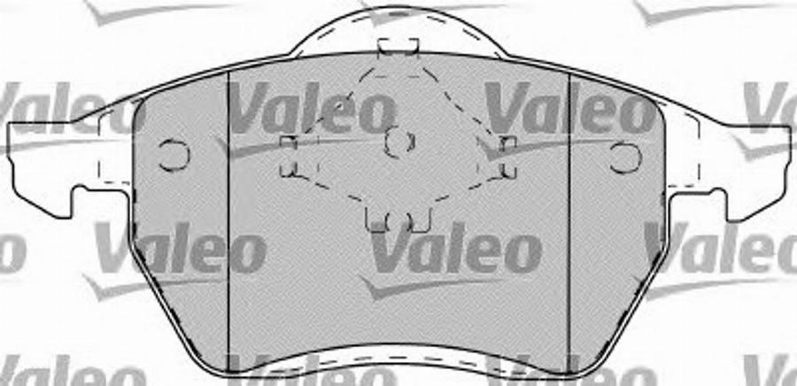 Valeo 540 497 - Тормозные колодки, дисковые, комплект autospares.lv
