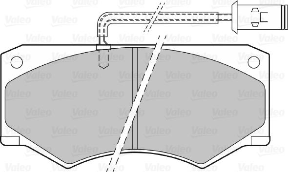 Valeo 540436 - Тормозные колодки, дисковые, комплект autospares.lv