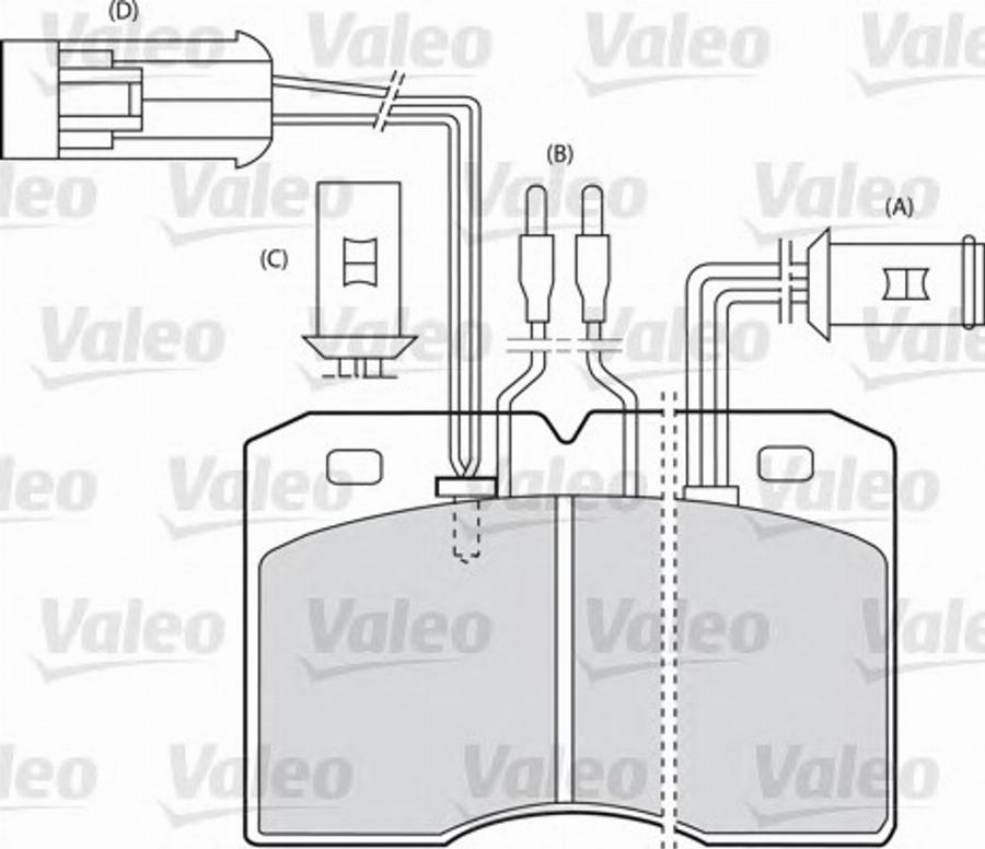 Valeo 540546 - Тормозные колодки, дисковые, комплект autospares.lv