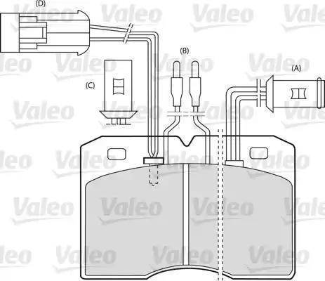 Valeo 598585 - Тормозные колодки, дисковые, комплект autospares.lv