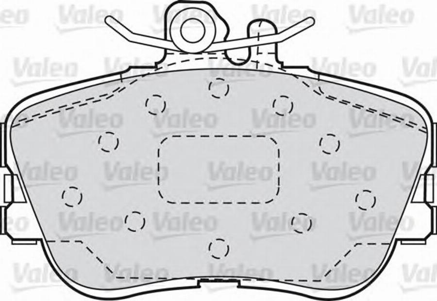 Valeo 540 559 - Тормозные колодки, дисковые, комплект autospares.lv