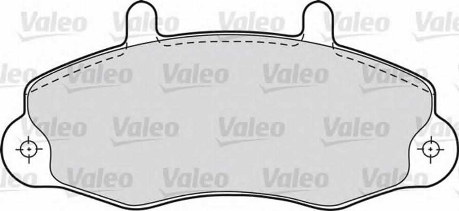 Valeo 540 557 - Тормозные колодки, дисковые, комплект autospares.lv