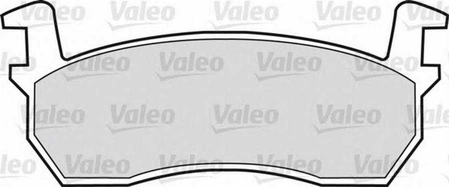 Valeo 540 560 - Тормозные колодки, дисковые, комплект autospares.lv