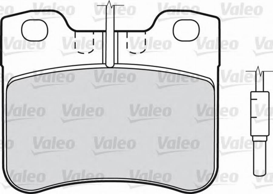 Valeo 540 501 - Тормозные колодки, дисковые, комплект autospares.lv