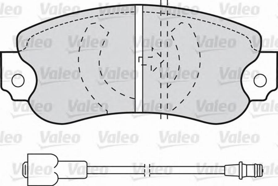 Valeo 540071 - Тормозные колодки, дисковые, комплект autospares.lv