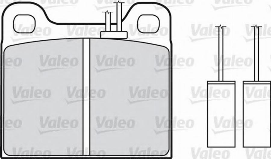 Valeo 540077 - Тормозные колодки, дисковые, комплект autospares.lv