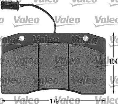 Valeo 540142 - Тормозные колодки, дисковые, комплект autospares.lv