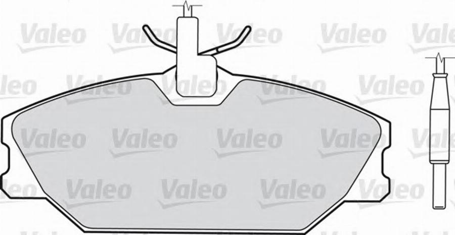Valeo 540 154 - Тормозные колодки, дисковые, комплект autospares.lv