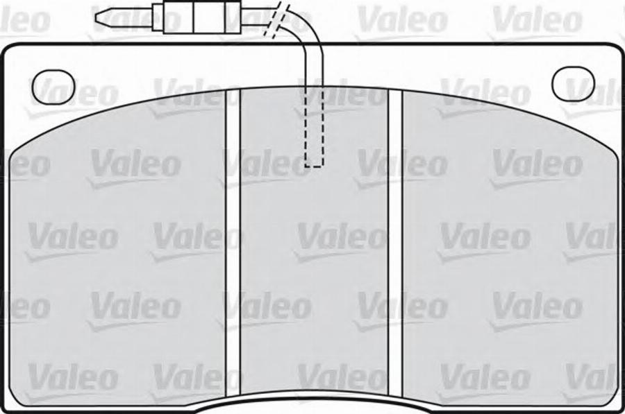 Valeo 540 101 - Тормозные колодки, дисковые, комплект autospares.lv