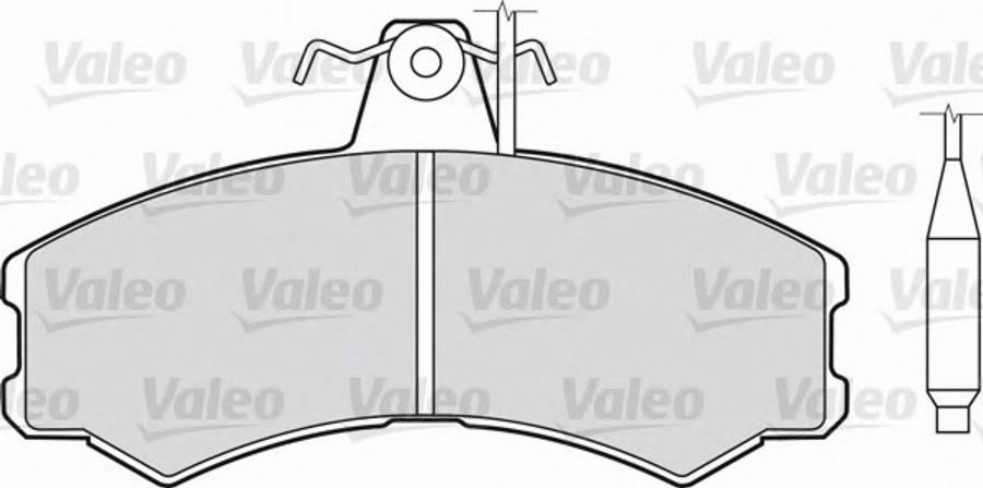 Valeo 540 107 - Тормозные колодки, дисковые, комплект autospares.lv