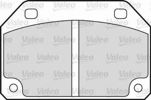 Valeo 540110 - Тормозные колодки, дисковые, комплект autospares.lv