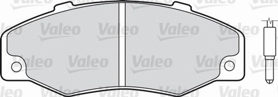 Valeo 540 126 - Тормозные колодки, дисковые, комплект autospares.lv