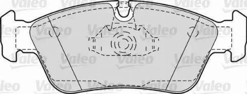 Valeo 598604 - Тормозные колодки, дисковые, комплект autospares.lv