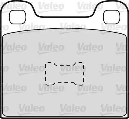 Valeo 598098 - Тормозные колодки, дисковые, комплект autospares.lv