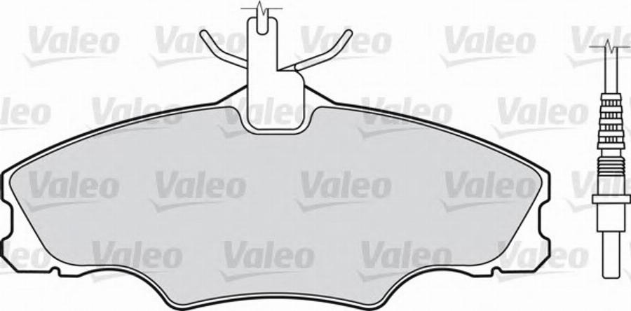 Valeo 540 741 - Тормозные колодки, дисковые, комплект autospares.lv