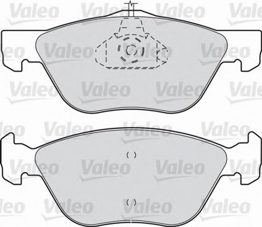 Valeo 540751 - Тормозные колодки, дисковые, комплект autospares.lv