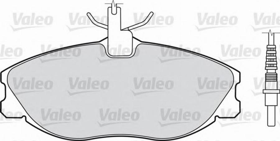 Valeo 540 732 - Тормозные колодки, дисковые, комплект autospares.lv