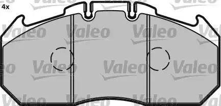 Valeo 541699 - Тормозные колодки, дисковые, комплект autospares.lv