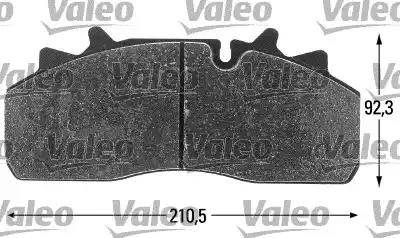 Valeo 541694 - Тормозные колодки, дисковые, комплект autospares.lv