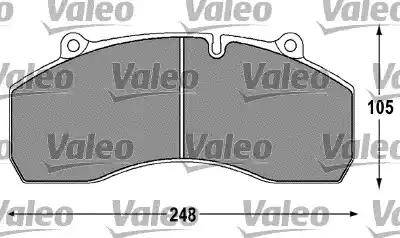 Valeo 541695 - Тормозные колодки, дисковые, комплект autospares.lv