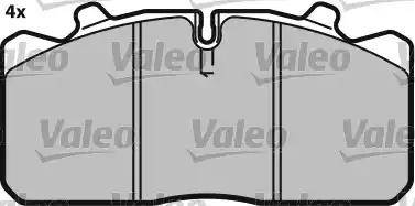 Valeo 541696 - Тормозные колодки, дисковые, комплект autospares.lv