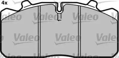 Valeo 541693 - Тормозные колодки, дисковые, комплект autospares.lv