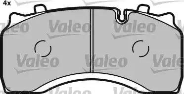 Valeo 541692 - Тормозные колодки, дисковые, комплект autospares.lv