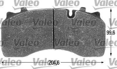 Valeo 541697 - Тормозные колодки, дисковые, комплект autospares.lv