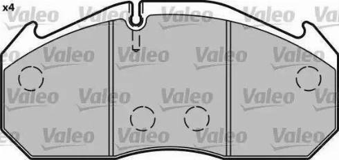 Valeo 541713 - Тормозные колодки, дисковые, комплект autospares.lv