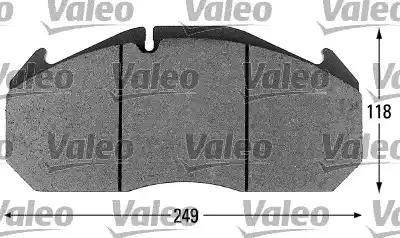 Valeo 541651 - Тормозные колодки, дисковые, комплект autospares.lv