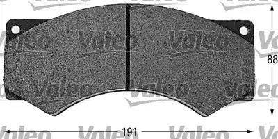 Valeo 541643 - Тормозные колодки, дисковые, комплект autospares.lv
