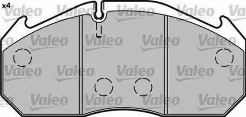 Valeo 548642 - Тормозные колодки, дисковые, комплект autospares.lv