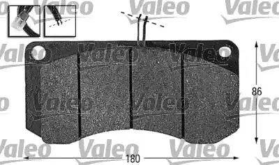 Valeo 541647 - Тормозные колодки, дисковые, комплект autospares.lv