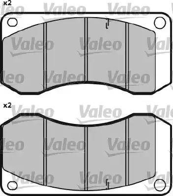 Valeo 541647 - Тормозные колодки, дисковые, комплект autospares.lv