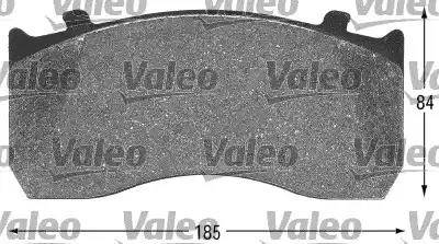 Valeo 541659 - Тормозные колодки, дисковые, комплект autospares.lv